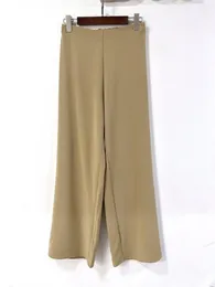 Women's Pants Khaki Wide-leg Breathable Go With Everything
