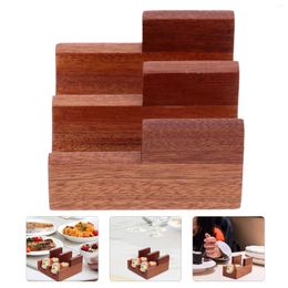 Dinnerware Sets Japanese Sushi Stand Plate Restaurant Serving Tray Rack Wood Wooden Counter Travel Reusable Taco Holder