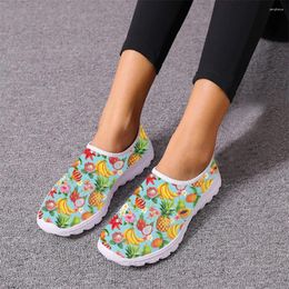 Casual Shoes Tropical Fruit Banana Dragon Pineapple Pattern Ladies Spring Autumn Vulcanised Breathable Trend Comfortable Sneakers