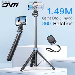 Selfie Monopods IPhone 15 14 12 Pro Max Plus Samsung Lightweight Tripod with Wireless Bluetooth Remote Control WX