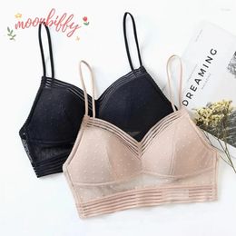 Bras Sexy Backless Bra Invisible Bralette Lace Wedding Low Back Underwear Push Up Brassiere Women Seamless Lingerie Corset