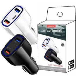 r Charger with 3 USB Ports Quick Charge Vehicle Power Adapter for iPhone Samsung HTC Android ZZ