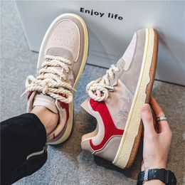 2024 Spring and Autumn New red Board Shoes Trend Casual Shoes Soft Top Fashion Breathable Sports Shoes GAI
