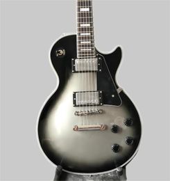 Nuovo arrivo Custom Shop Silverburst Electric Guitar, chitarra d'argento di alta qualità, reali spettacoli fotografici, tutti colorano A