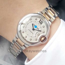 Unisex Dials Automatic Working Watches Carter Womens Blue Balloon 33 Gauge Rose Gold Original Diamond Mechanical Watch New WE902061