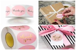 Pink Thank You Stickers Pink Stickers for Company Giveaway Birthday Party Favours Labels Mailing Supplies Office Label 1in5251417