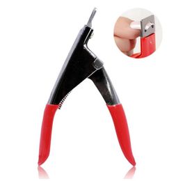 NA070 Nail Art Clipper Cutter UV Gel False Nail Tips Edge Cutters Stainless Steel U One Word Clippers Manicure Tool Scissor6877712