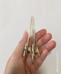 Party gifts fashion alloy diamond letter duck mouth side clip C hairpins one word clips or ladies Favourite hair ornament accessori5023056