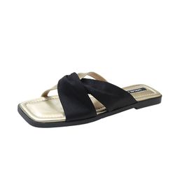Бесплатная доставка Slippers Sandal Slide Женщины обувь в помещении на открытом воздухе белые черные фиолетовые пляжные сандалии летние виды спорта