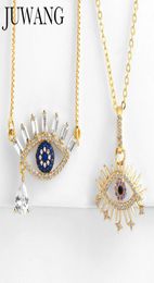 Pendant Necklaces Turkish Necklace Gold Cubic Zirconia Greek Blue Eye For Women Men Fashion 20221681005