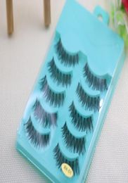 Cross Messy False Eyelash 5 Pairs Natural Long Thick Fake Eyelashes Makeup Tools Accessories for Woman Lady3489429