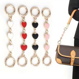 Keychains Lanyards 1 love bag shoulder strap extension chain wallet shoulder strap extension decorative chain bag chain replacement accessories Q240429