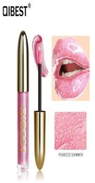 Qi Moisturiser Glitter Lipgloss Vivid Colour Jelly Long Lasting Liquid Lipstick Shiny Waterproof Pigment Lip Gloss Cosmetic2318097