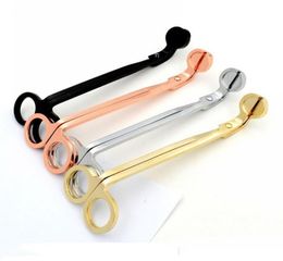 Stainless Steel Snuffers Candle Wick Trimmer Rose Gold Candle Scissors Cutter Candle Wick Trimmer Oil Lamp Trim scissor Cutter DHL5032285