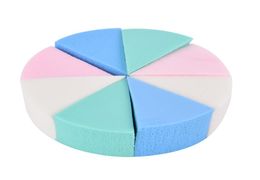 8pcslot Candy Color Triangle Shaped Makeup Sponge Soft Magic Face Cleaning Cosmetic Puff Cleansing Wash Face Makeup2520134