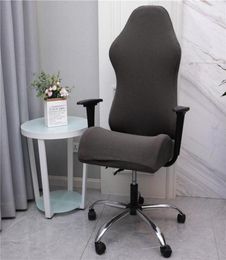 Fleece Game Chair Cover Spandex Chair Cover Elastic Seat for Computer Office Seat Protector Dinning Slipcover17183413