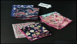 ladies lace handkerchiefs Handkerchief Home Textiles Garden Garden10Pcs Lot 27Colors Selectable Korean Fashion Designer Mens Pock9618037