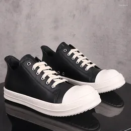 Casual Shoes Korean Fashion Low-top Platform Versatile Lace-up Mocasines Couple Sneakers Thick Soles Shallow Mouth Trainers