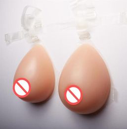 High Simulation Silicone Crossdress Breast Form Big Bust Breast Pad Fake Artificial Breast With Bra Strap C Cup 800g Per Pair243R9956074