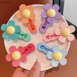 Hair Accessories 2 cute Korean flower colored hair clip claws suitable for girls children hair party accessories crab headbands WX