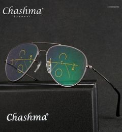 Sunglasses CHASHMA Brand Progressive Multifocal Lens Reading Glasses Men Presbyopia Hyperopia Bifocal Titanium De Grau 1519826430