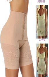 Shapewear for Women High Waist Tummy Control Body Shaper Butt Lifter Thigh Slimming Underwear Faja Trainer Shorts Panties 220115228423758
