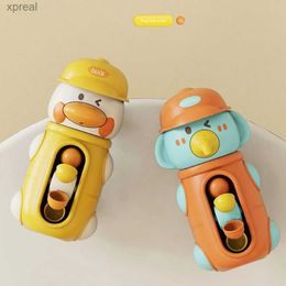 Banyo oyuncakları yaratıcı ve ilginç çizgi film su tekerleği vantuzlu ördek su oyuncak yüzme oyuncak bebek su sprey oyuncak çocuk banyo toywx