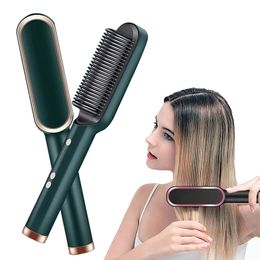 Hair Brush Air Comb Straightening Dryer Styler Flat Iron Straightener 240424