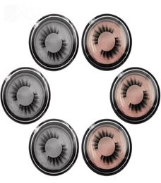 Top Quality 1Pairs Package Natural False Eyelashes Handmade Mink Hair False Eyelashes Soft Reusable Mink Fur Lashes Eyelashes2643460