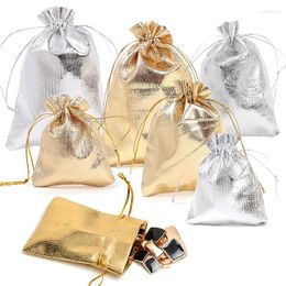 Jewellery Pouches Stationery Storage Bag Adjustable Silver/Gold Colours Packaging High-capacity High Quality Fabric Bags