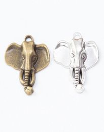 50pcs 2623MM Vintage silver antique bronze animal elephant charms pendants for bracelet necklace earring diy Jewellery making VV032472661