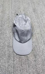 Stone Pirates 19ss Polychromatic Metal nylon flat top and flat brim hat Reflective pleated washed fabric5551652
