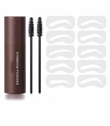 Party Favor Stamp Brow Charm Stencil Kit Lasting Natural Contouring Makeup Perfect Shaping Eyebrow Stencils4683904