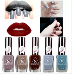 Whole Matte Nail Gel Polish Fashion Grey Color 12 Colors 16 ml Manicure Beauty Tools Vernis A Ongle Varnish Nail polish2609619