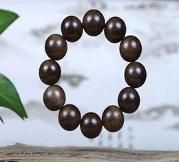 Link Kalimantan 16 18 20 mm Buddhist beads agarwood Bracelet1182605