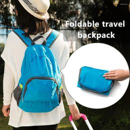 Storage Bags Folding Backpack Portable Hiking Bag Waterproof Oxford Cloth Shoulder For Outdoor Travel Picnic Shopping Adult Kids