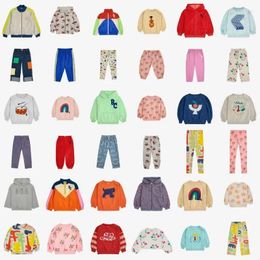 Clothing Sets Kids Girls Clothes Bobo 2024 Spring Cartoon Print Children Boys Sweatshirt And Pant Suits For Girl Fashion Baby Outfits