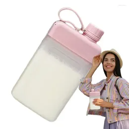 Water Bottles Flat Bottle For Purse 450ml Small Design Drinking On The Go Travel-Friendly Keeps