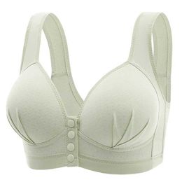 Bras Female Front-clasp No-wire Breathable Bras That Can Be Worn All Year Round Offering Comfortable Uplifting Vest-style Underwear Y240426