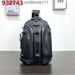 Leather Chest Backpack Multifunctional Travel Bag Pack Large Designer Capacity Business Casual Back 932743 Mens TUMMII Mens