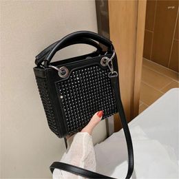 Bag Fashion Diamond Women Totes Shoulder 2024 Brand Ladies Handbags Luxury Designer Messenger Female Sac A Main Femme Pocket