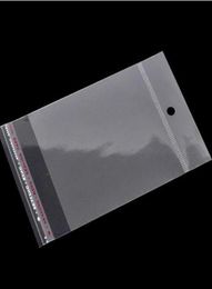 400 Pcslot Clear Self Adhesive Seal Plastic Bags 135x8cm Jewellery Pouches Bags Packaging Display9155155