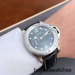 Minimalist Wrist Watch Panerai LUMINOR Series Mechanical Swiss Watch Calendar Shows Men's Watch 44mm Automatic Mechanical Black Disc PAM00024