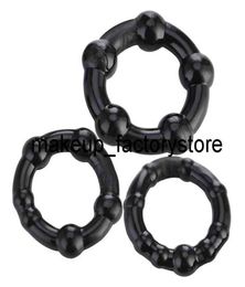 Massage 3pcsset Silicone Durable Penis Ring Adult Men Ejaculation Delay Cock Ring Lasting Firmer Longer Erection Cockring Male Se1296012