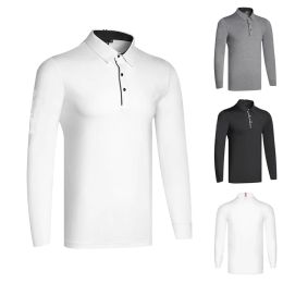 Shirts Longsleeved Golf Tshirts for Men Sports and Leisure Multipurpose Fast Drying Breathable Polo Shirts Spring and Fall