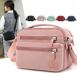 Shoulder Bags Small Nylon Bag Woman 2024 Casual Waterproof Messenger Soft Zipper Versatile Travel Handbags Women Designer