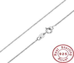 Fashion Jewelry Sterling Silver Chain 925 Necklace T and CO Rolo Chain for Women 1mm 16 18 20 22 24 Inches7903661