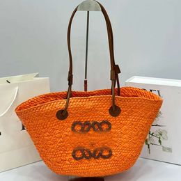 Handbag Luxury Tote Bag Totes Womens Designer Bags Woven Beach Rattan Purse Loewew Shoulder Wallet Capacity Wicker Panier Palm Crossbody Backpacks MTNI