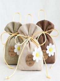 Empty Sachet Bag Drawstring Candy Herbal Tea Package Small Gift Bag Lavender Aromatherapy Flower Cute Bedroom Deodorant Bag1062001