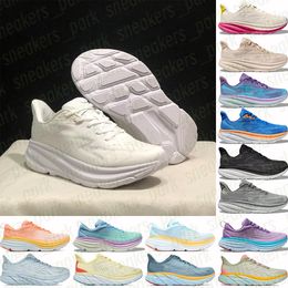 Men women running shoes Clifton 9 Bondi 8 triple black white shifting sand yellow pear cloud blue mint pink lilac marble mens trainers womens designer sneakers